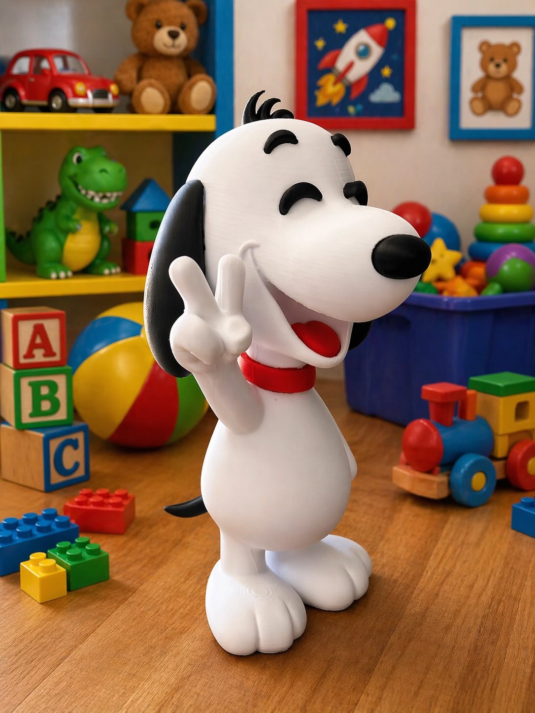 Boneco decorativo estilo Snoopy